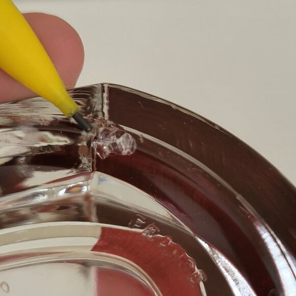 𝅺Vintage Vases Red Geometric Luminarc France by J.G. Durand SET OF 2 #0306 - Picture 6 of 14